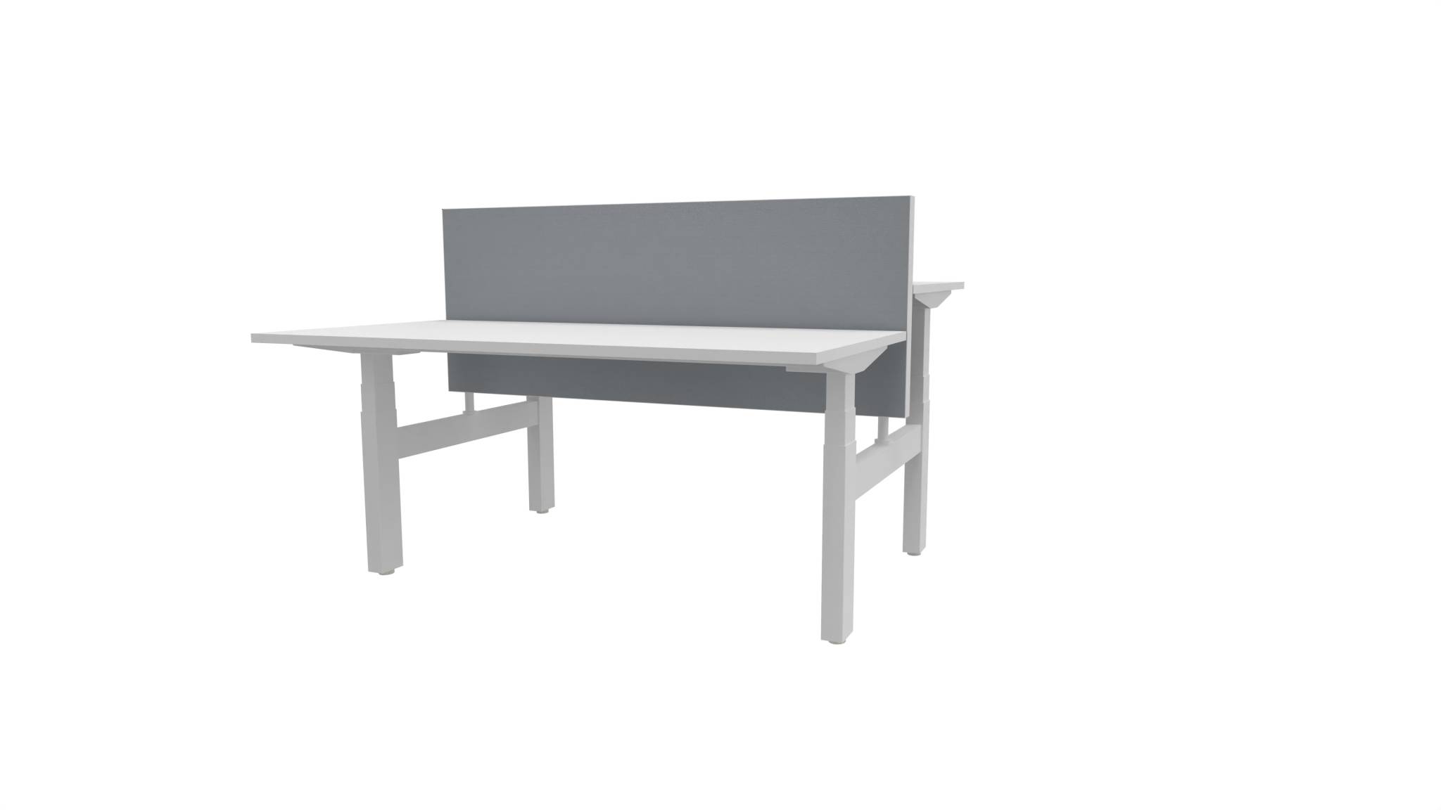 Acoustic Screen for Duo Desk - White / Glenamoy / 140 cm