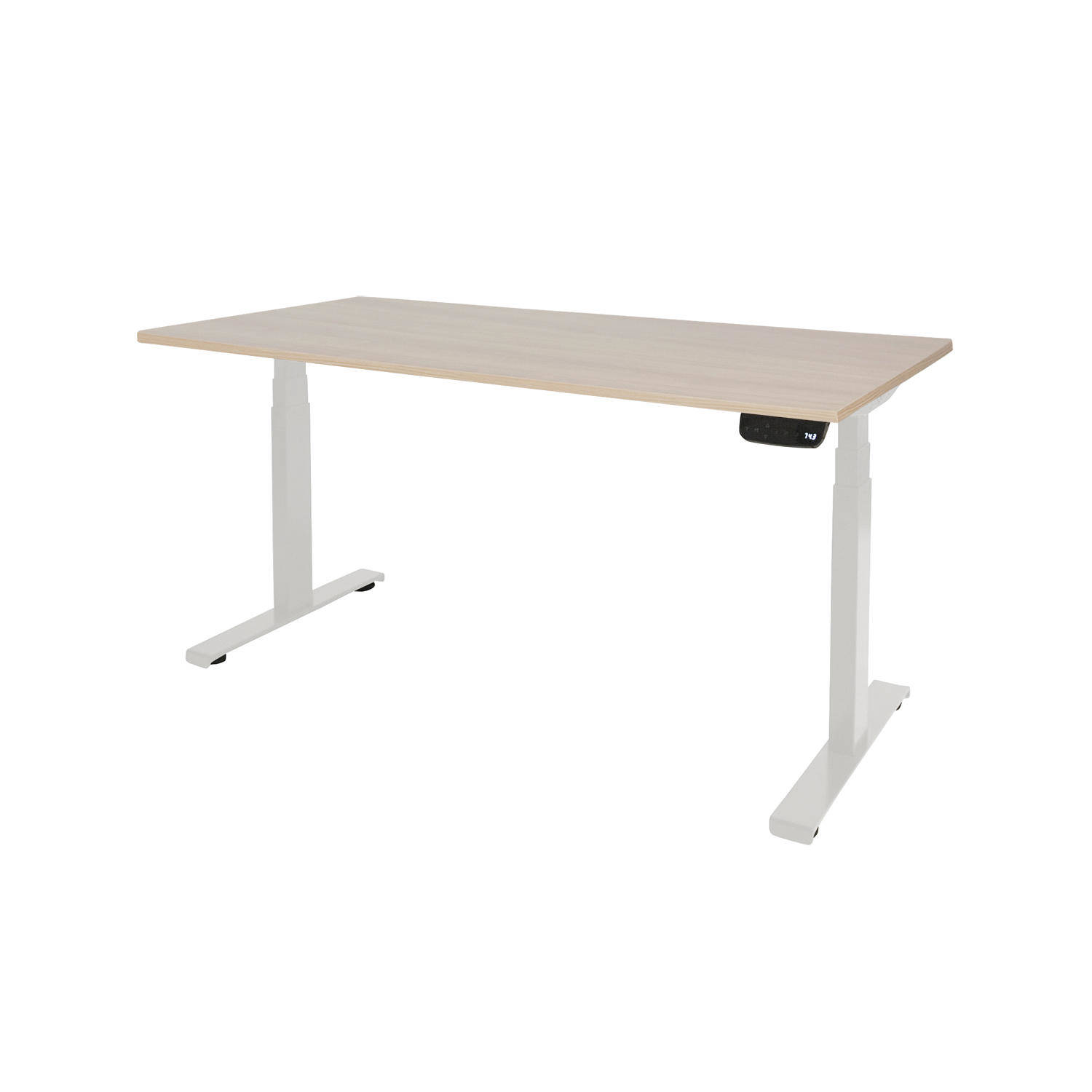 Desk Oslo (Lindberg Oak, White, 80, 160)