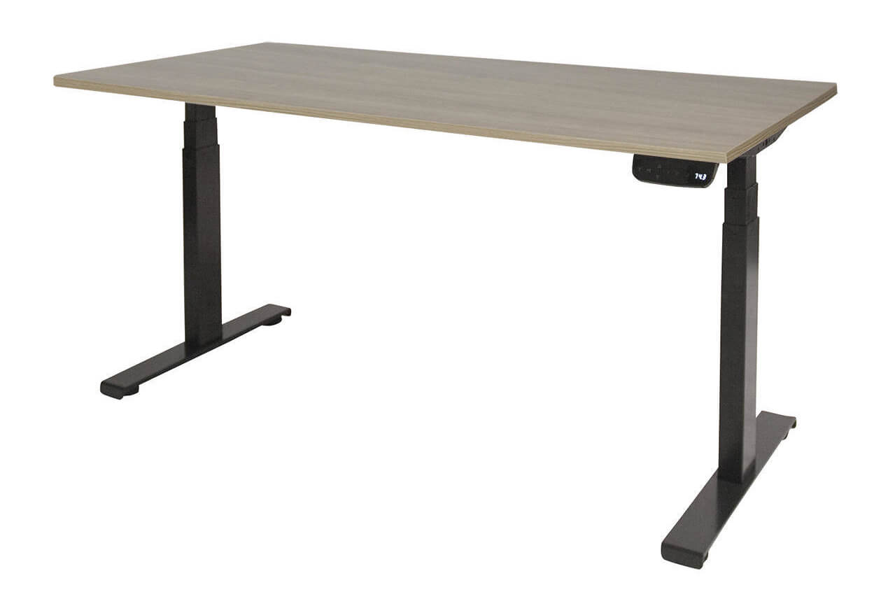 Desk Oslo (Robson Oak, Black, 80, 160)